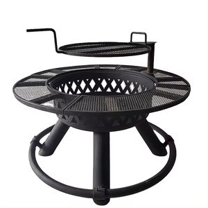 NatureStove Grill Grate Pro heavy-duty 304 stainless steel cooking grate with folding legs, fits fire pits 19 to 27 inches for outdoor grilling